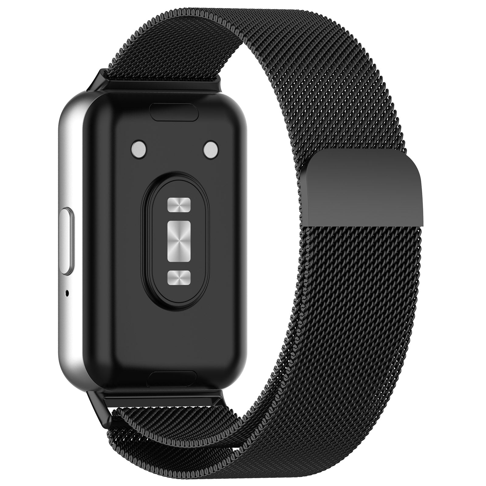 For Samsung Galaxy Fit3 SM-R390 Replacement Wrist Band Magnetic Milanese Watch Strap - Black For Samsung Galaxy Fit3 SM-R390 Replacement Wrist Band Magnetic Milanese Watch Strap - Black